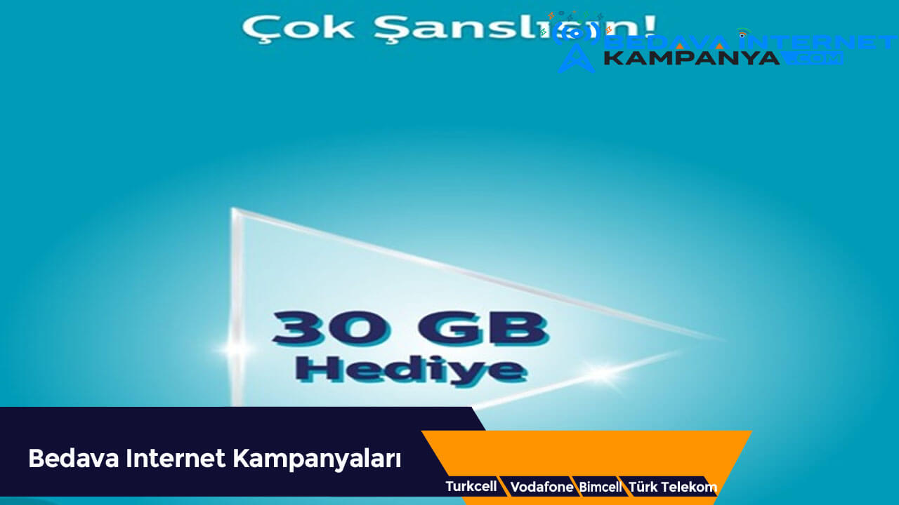 Türk Telekom 4.5G 30 GB Bedava İnternet Kampanyası