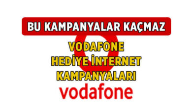 Aralık 2020 Vodafone Bedava İnternet Kampanyaları