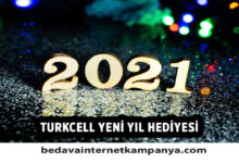 Turkcell 2021 Yılbaşı Hediyesi Bedava İnternet